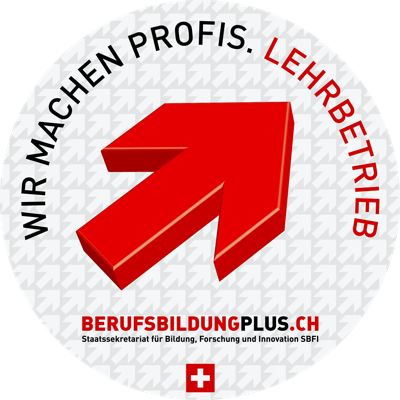 Sticker: Wir machen Profis. Lehrbetrieb